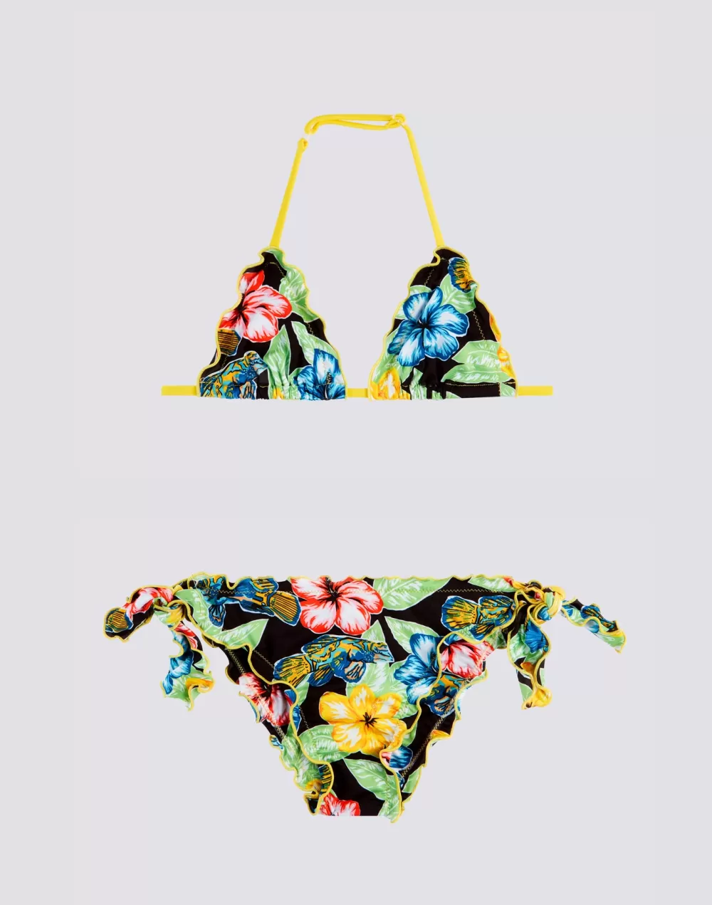 BIKINI BAMBINA CON STAMPA FLOREALE ANIMAL FISH*Sundek Cheap