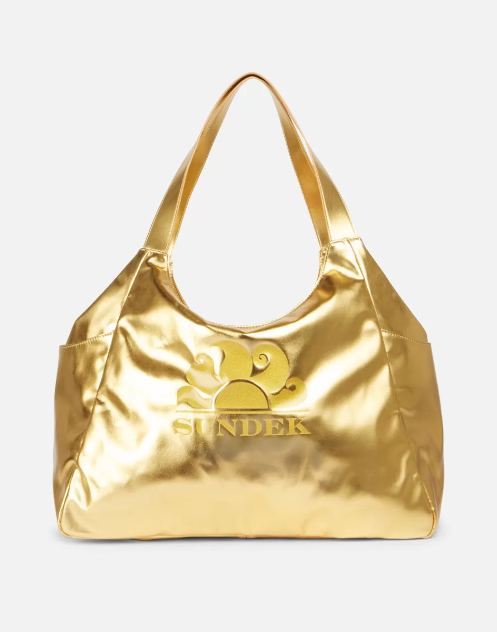 BORSA SHOPPER LAMINATA CON LOGO*Sundek Flash Sale