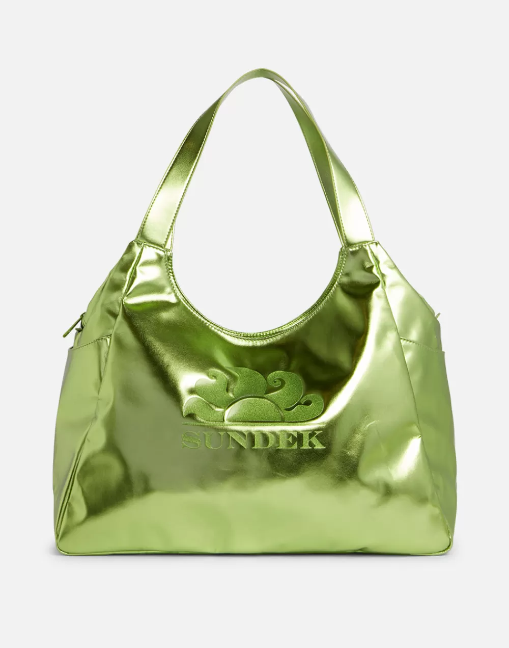 BORSA SHOPPER LAMINATA CON LOGO*Sundek Hot