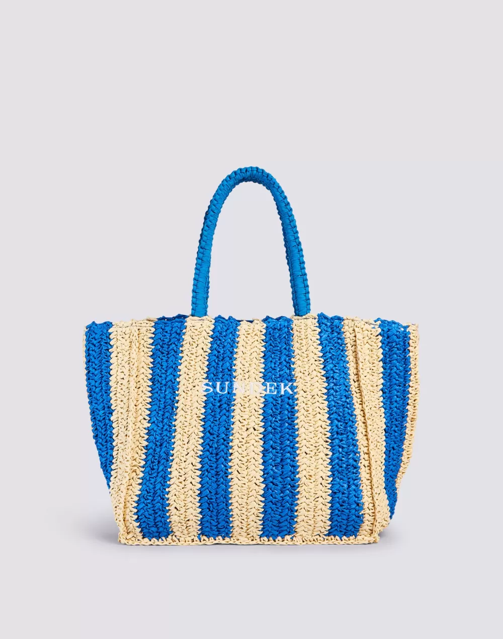 CHOU - BORSA IN PAPER STRAW CON LOGO RICAMATO*Sundek Fashion