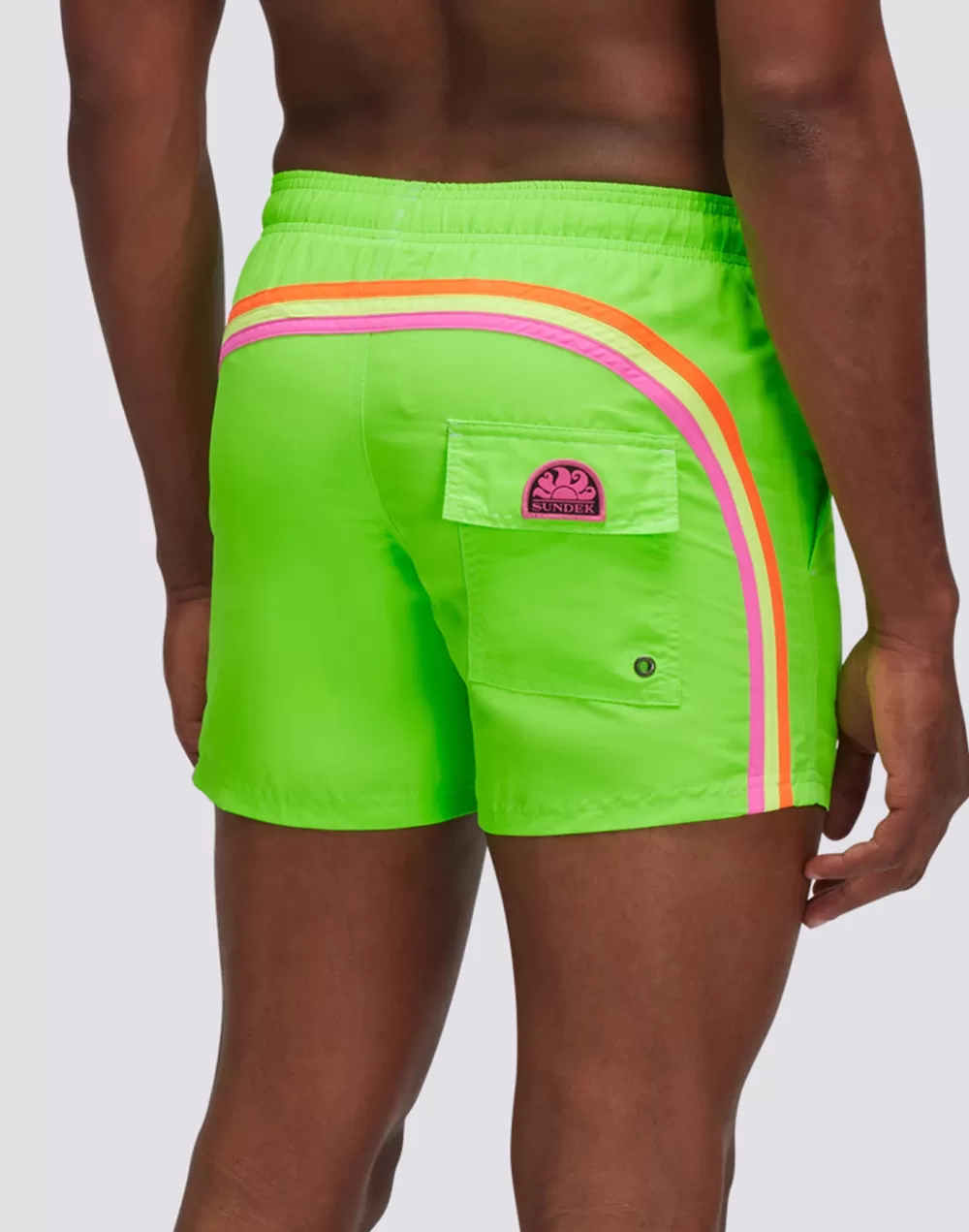 COSTUME DA BAGNO UOMO VERDE FLUO*Sundek Fashion