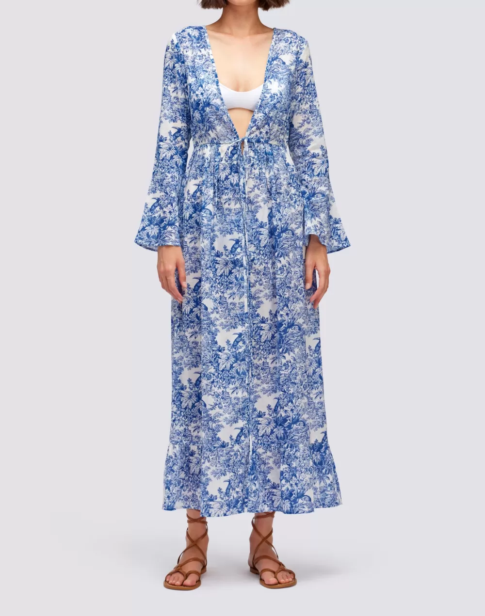 KAFTANO LUNGO TOILE DE JOUY*Sundek Online