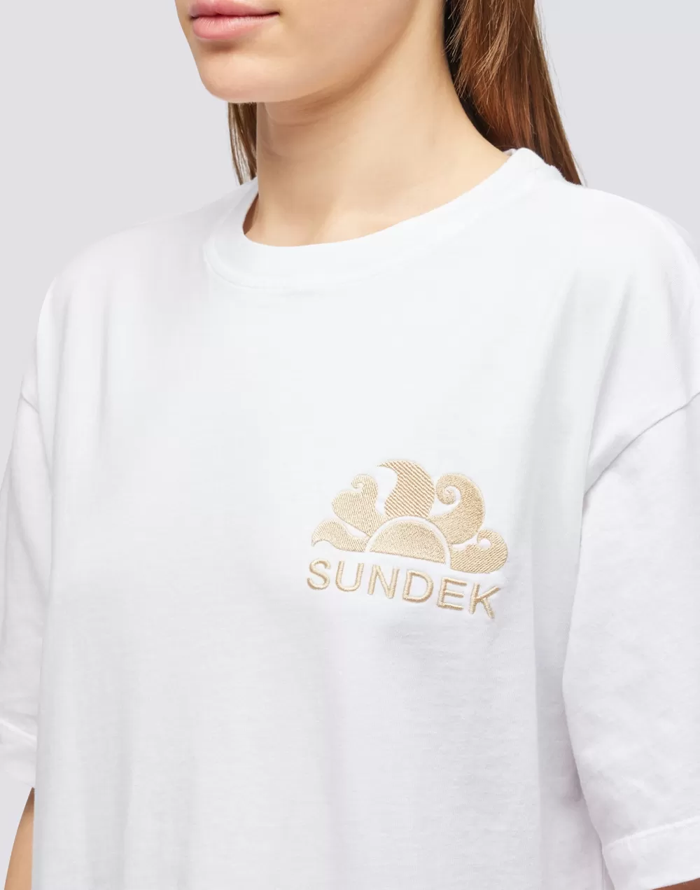 MAXI T-SHIRT CON LOGO RICAMATO*Sundek Shop