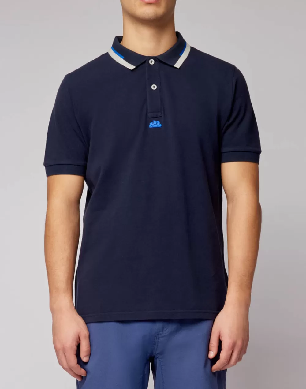 POLO IN COTONE PIQUET COMBINATO*Sundek Online