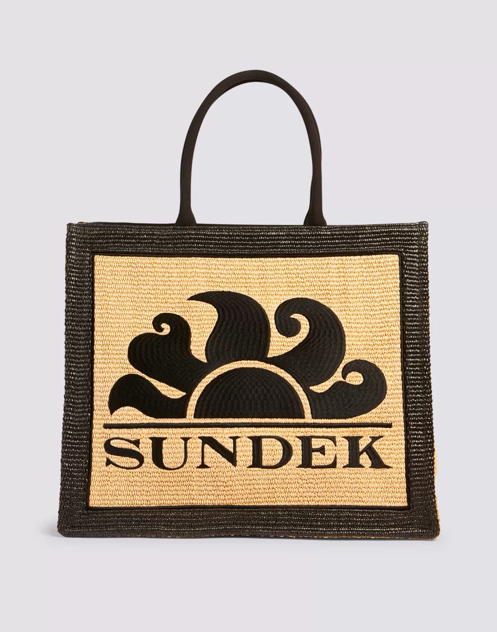 SHOPPING BAG IN RAFFIA CON LOGO RICAMATO*Sundek Flash Sale