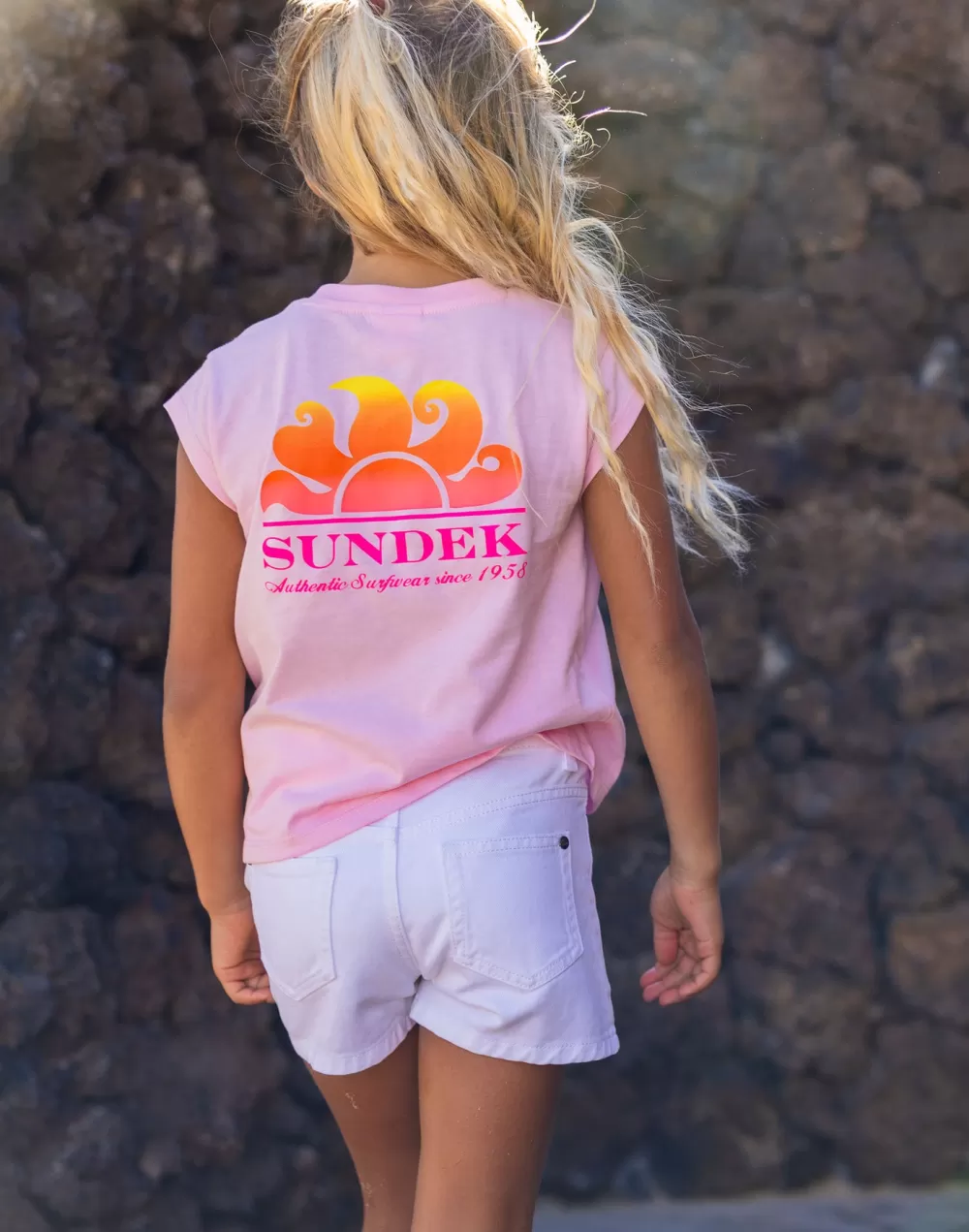 T-SHIRT CON LOGO DEGRADE'*Sundek Outlet