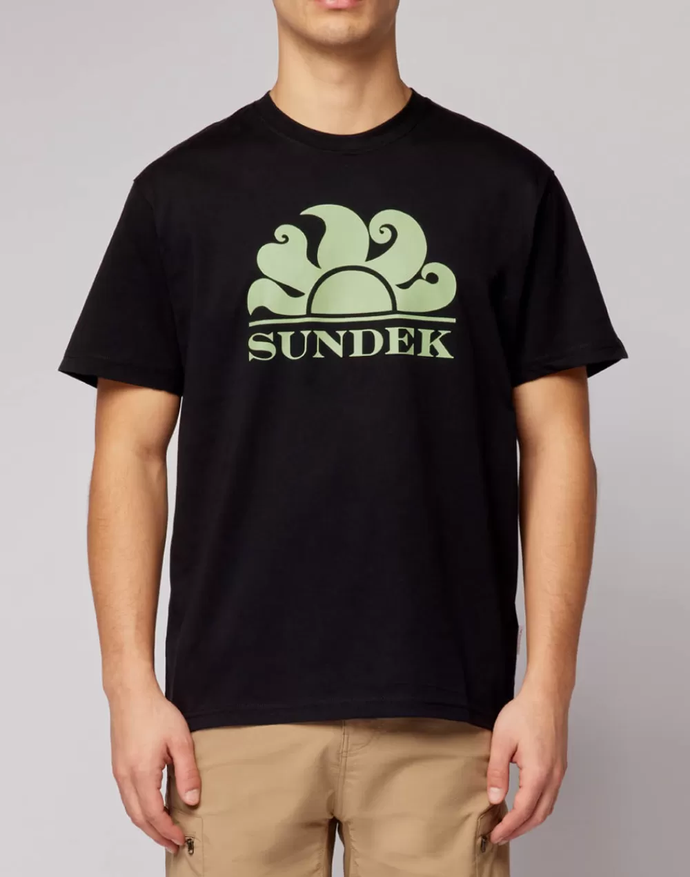 T-SHIRT GIROCOLLO CON STAMPA LOGO*Sundek Fashion