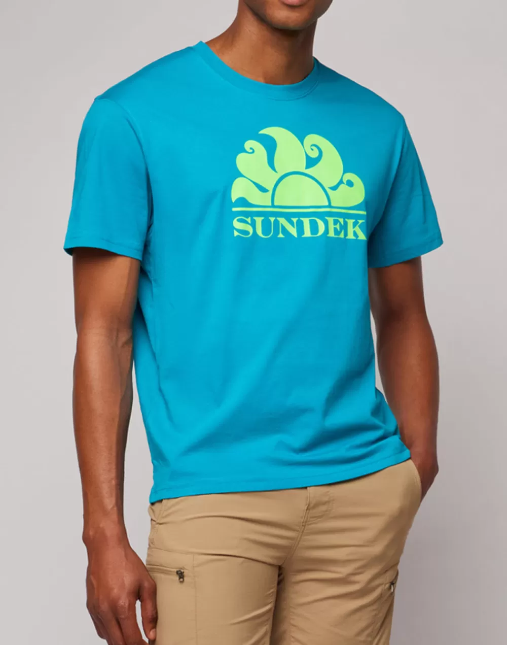 T-SHIRT GIROCOLLO CON STAMPA LOGO*Sundek Sale