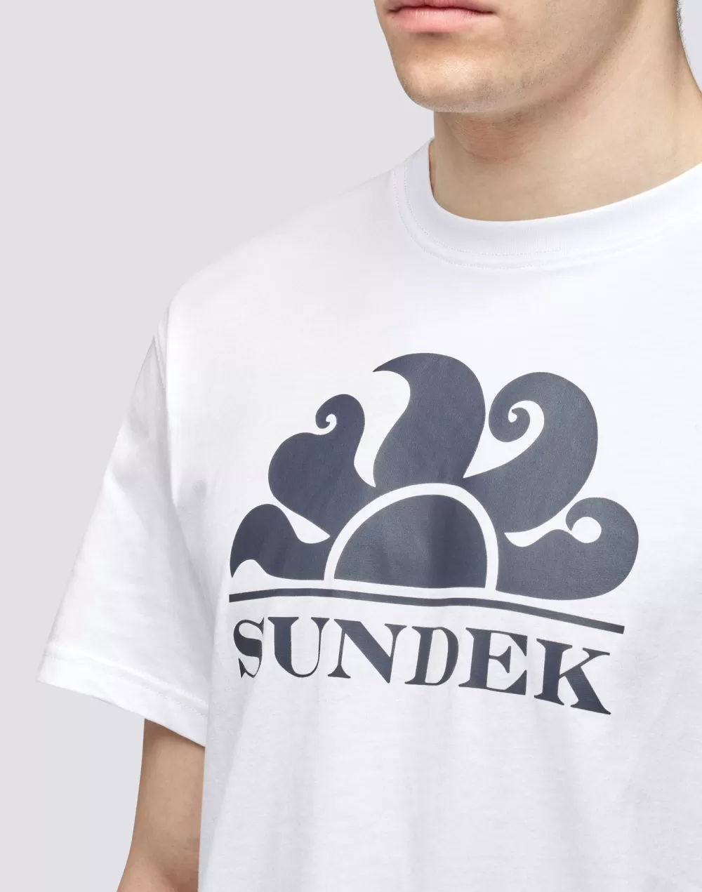 T-SHIRT GIROCOLLO CON STAMPA LOGO*Sundek Outlet