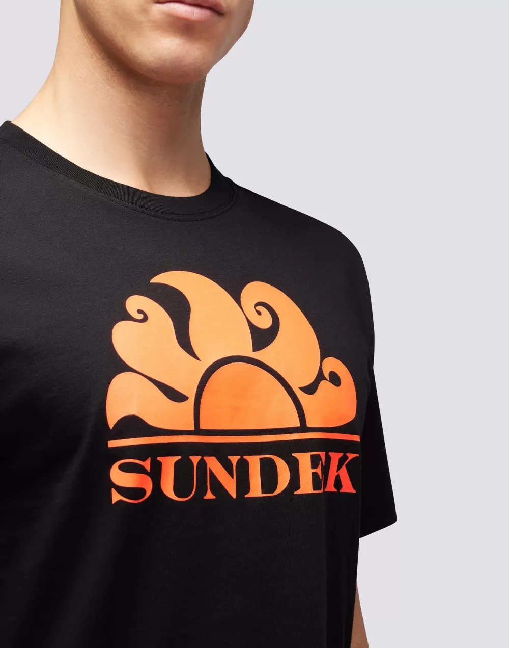 T-SHIRT GIROCOLLO CON STAMPA LOGO*Sundek Discount