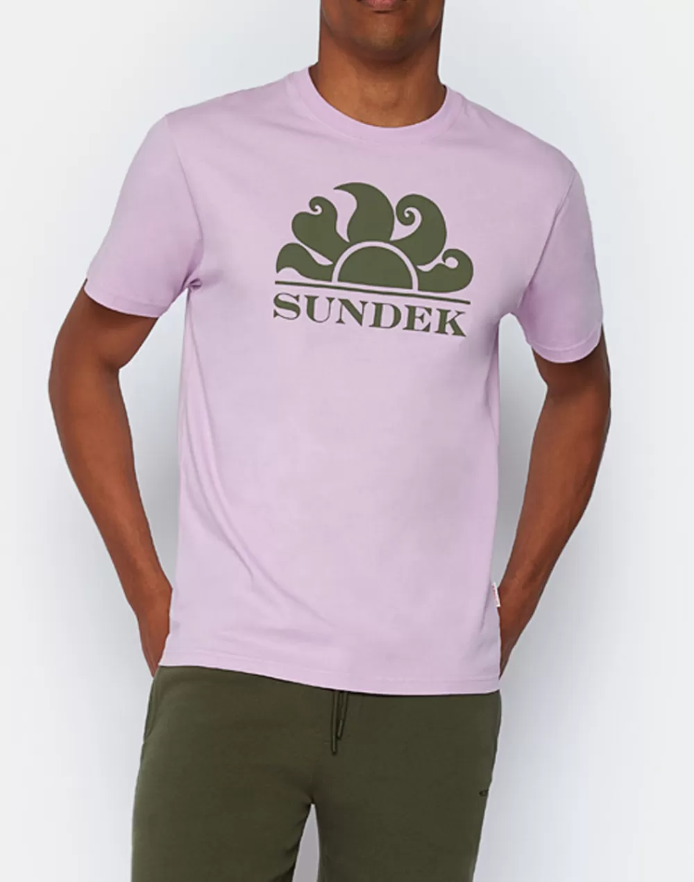 T-SHIRT GIROCOLLO CON STAMPA LOGO*Sundek Flash Sale