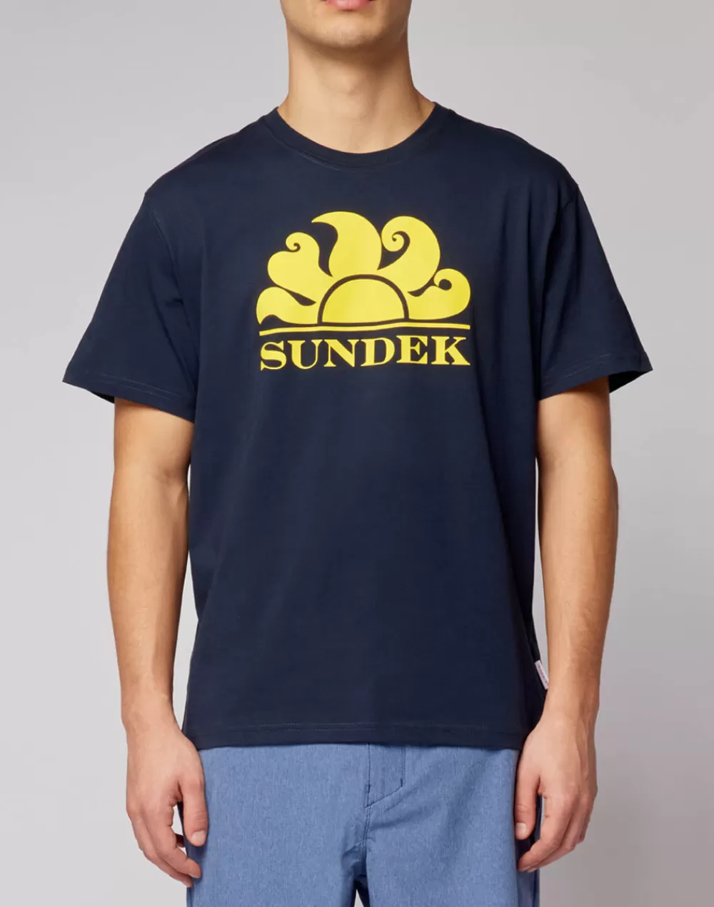 T-SHIRT GIROCOLLO CON STAMPA LOGO*Sundek Outlet