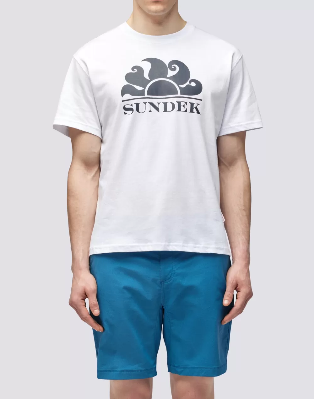 T-SHIRT GIROCOLLO CON STAMPA LOGO*Sundek Outlet