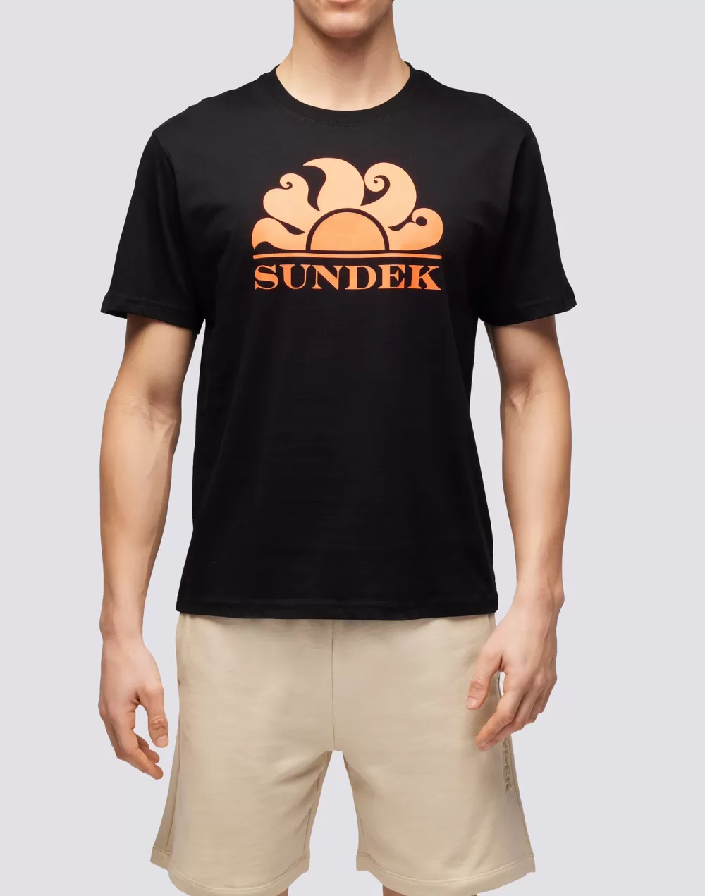 T-SHIRT GIROCOLLO CON STAMPA LOGO*Sundek Discount