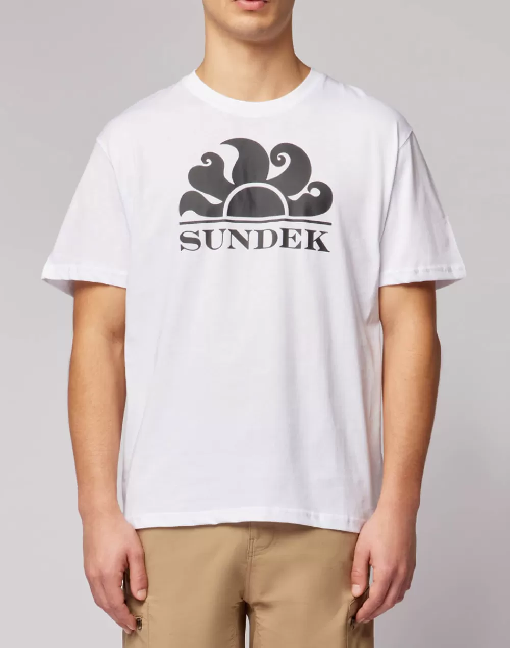 T-SHIRT GIROCOLLO CON STAMPA LOGO*Sundek Discount