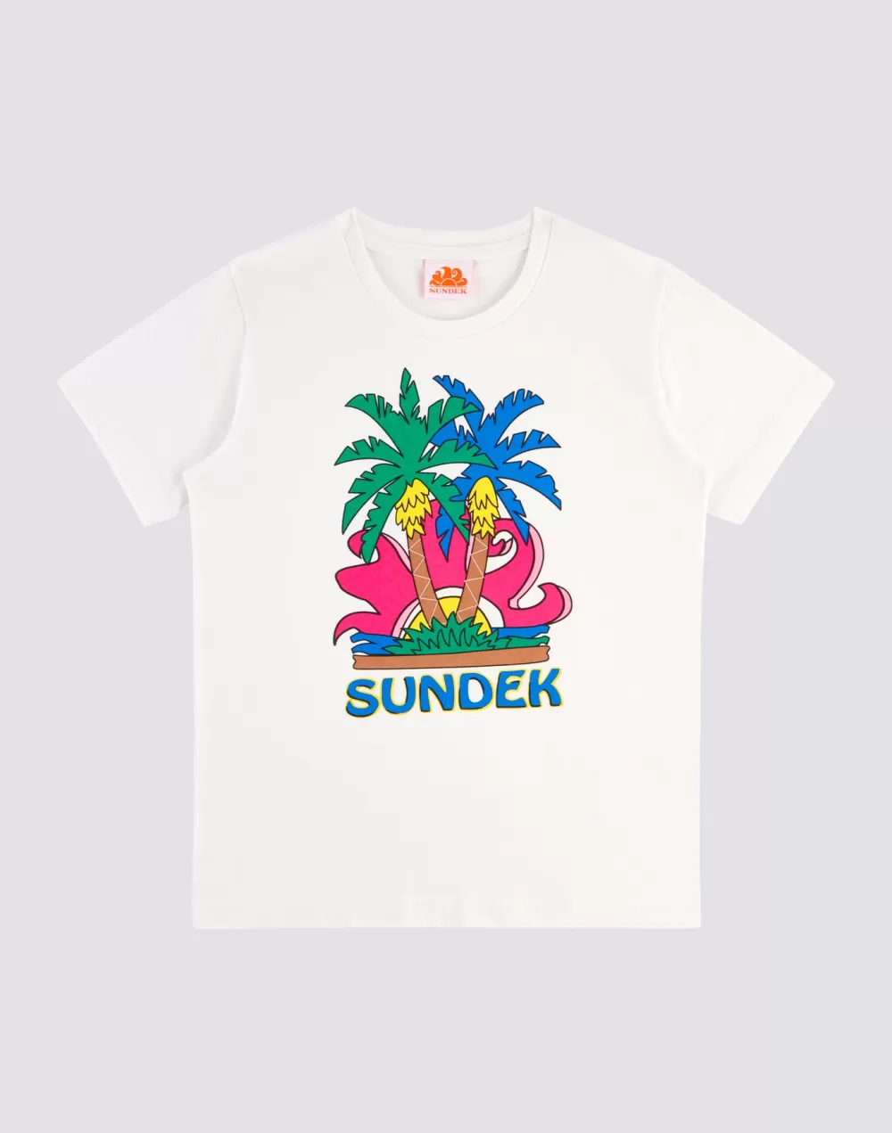 T-SHIRT MANICA CORTA STAMPA ISLAND*Sundek Hot