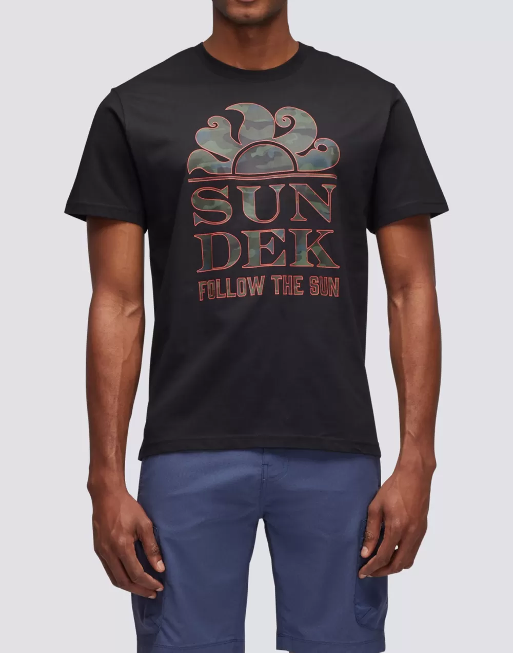 T-SHIRT STAMPA CAMOU FOLLOW THE SUN*Sundek Outlet