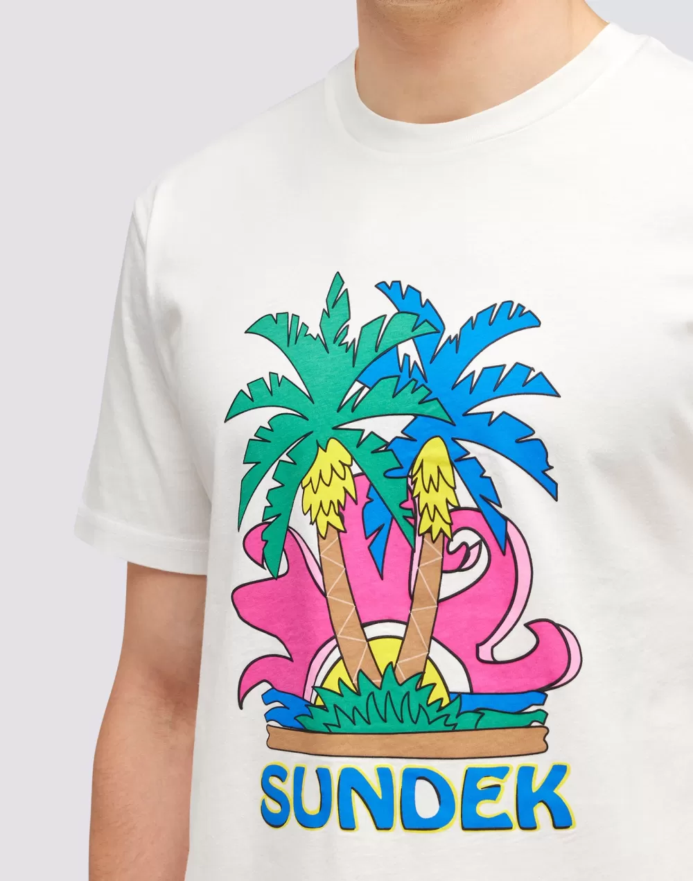 T-SHIRT STAMPA ISLAND*Sundek Outlet