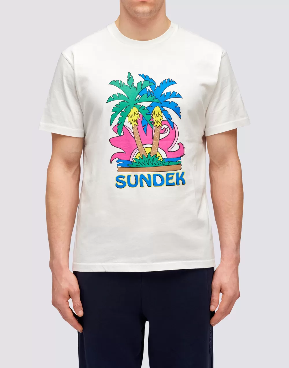 T-SHIRT STAMPA ISLAND*Sundek Outlet